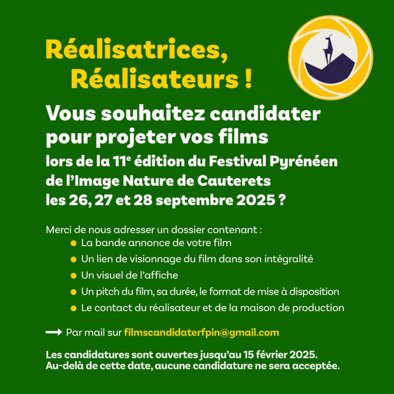 Appel à films 2025 - Réalisateurs.trices