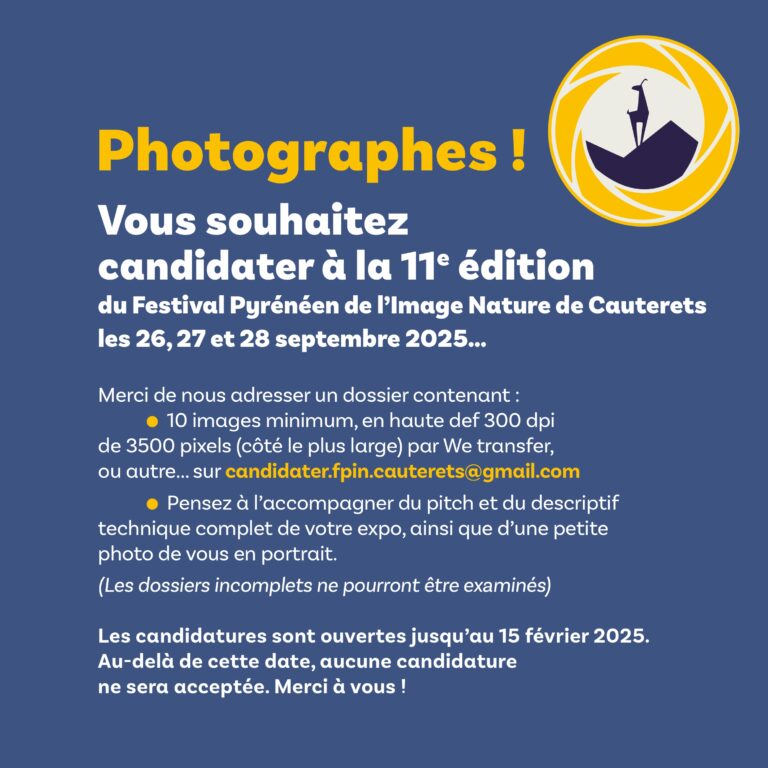 Appel à expos 2025 - Photographes